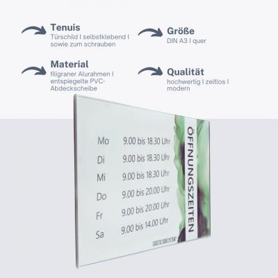 Tenuis A3 silber, hoch querformat zum kleben, Türschild, Schild, Schilder